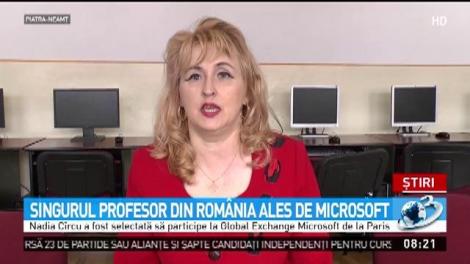 Singurul profesor din Rom&acirc;nia ales de Microsoft