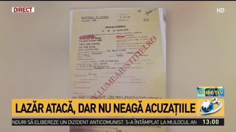 Lazăr, prima reacţie după documentul devastator