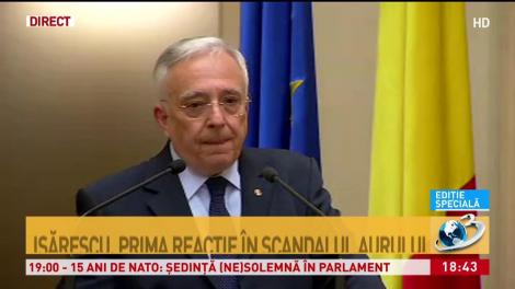 Mugur Isărescu, prima reacție în scandalul aurului