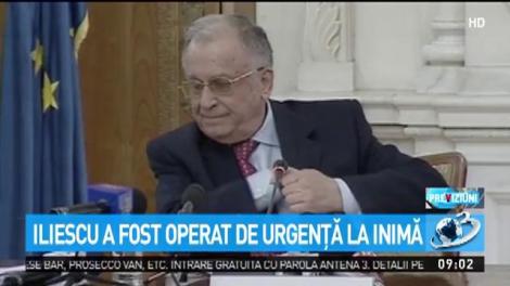 Ion Iliescu, &icirc;n stare stabilă după operaţie