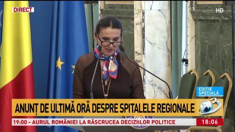 Ministrul Sănătății, Sorina Pintea, anunț important de la Guvern