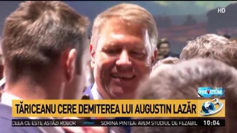 Călin Popescu Tăriceanu, scrisoare către Klaus Iohannis. Președintele Senatului cere demiterea lui Augustin Lazăr