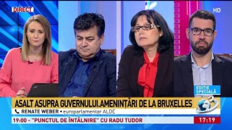 Renate Weber: ,,Sunt nelămurită in legatura cu destinatarul final al scrisorii lui Antonio Tajani"