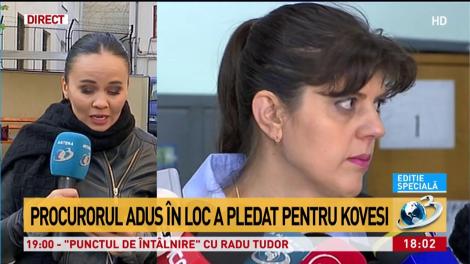 Laura Codruța Kovesi s-a &icirc;ntors &icirc;n sala de judecată