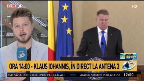 Klaus Iohannis susține o declarație la Palatul Cotroceni