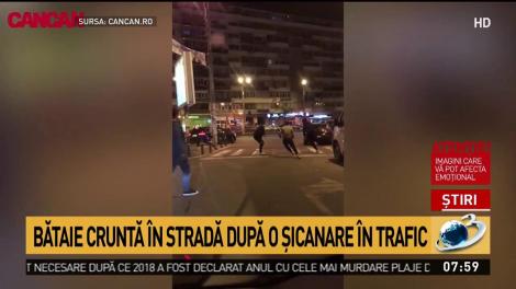 Incident ca în filme în Capitală. Doi tineri s-au bătut cu bâta și picioarele aproape de Inspectoratul General al Poliției