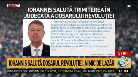 Iohannis, prima reacţie despre dosarul Revoluţiei