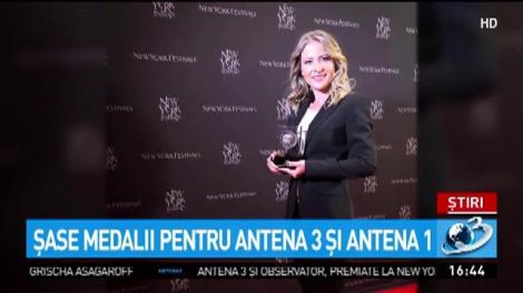 Antena 3, medaliată la New York Festivals