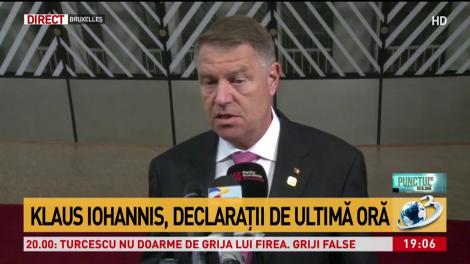 Klaus Iohannis, declaraţii de ultimă oră