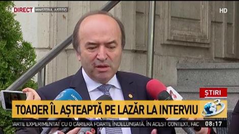 Augustin Lazăr, interviu pentru un nou mandat de procuror general. Ce a spus Tudorel Toader la intrarea în Ministerul Justiției