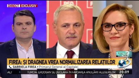 Gabriela Firea, despre împăcarea cu Liviu Dragnea