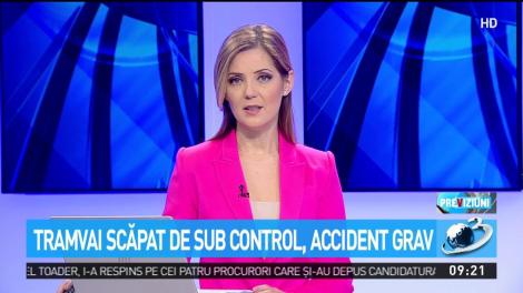 Un tramvai scăpat de sub control a izbit două mașini la Timișoara