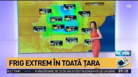 Frig extrem &icirc;n toată ţara