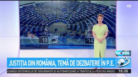 Justiţia din România, temă de dezbatere în P.E.