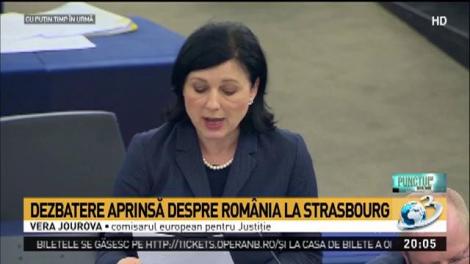 Comisarul european Vera Jourova: CE va acţiona cu toate mijloacele dacă România nu răspunde în mod corespunzător