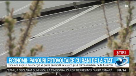 Economii: Panouri fotovoltaice cu bani de la stat