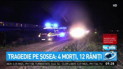 Tragedie pe şosea: 4 morţi, 12 răniţi