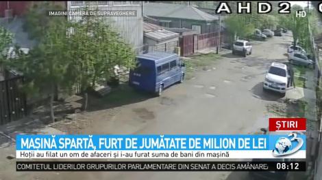 Maşină spartă, furt de jumătate de milion de lei