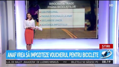 ANAF vrea să impoziteze voucherul pentru biciclete