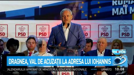 Dragnea, val de acuzaţii la adresa lui Iohannis