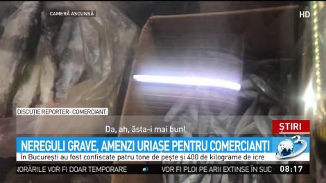 Controale de amploare, tone de peşte confiscate