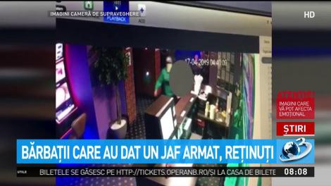 Bărbaţii care au dat un jaf armat, reţunuţi