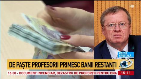 Vești bune pentru cadrele didactice. De Paște, profesorii primesc banii restanți