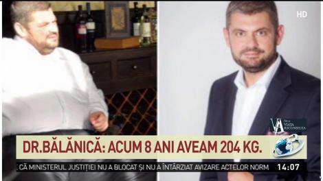 Un medic român povestește cum a slăbit 104 kilograme în 8 luni. Doctorul Bălănică: "Ajunsesem obez, nu mă puteam mișca"