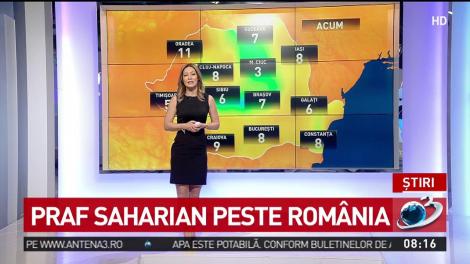 Avertisment meteo: Val de praf saharian peste Rom&acirc;nia