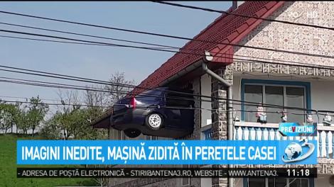 Imaginația rom&acirc;nului nu are limite. Un bărbat a zidit o mașină &icirc;n peretele casei