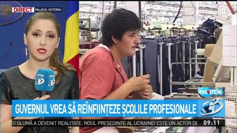 Guvernul vrea să re&icirc;nființeze școlile profesionale