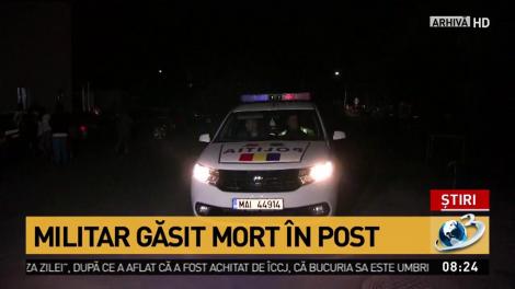 Tragedie în această dimineață. Militar găsit mort în post! Cum s-a petrecut accidentul