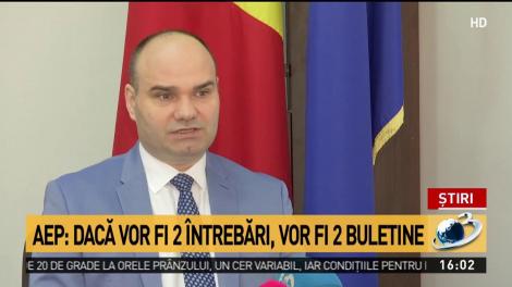 AEP: Dacă vor fi două întrebări la referendumul pe Justiție, vor fi două buletine de vot