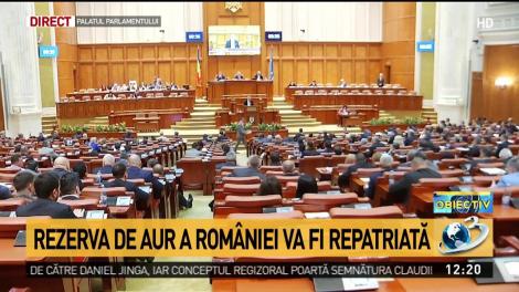 Rezerva de aur a Rom&acirc;niei va fi repatriată