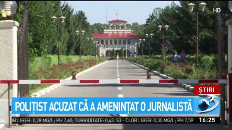 Poliţist acuzat că a ameninţat o jurnalistă