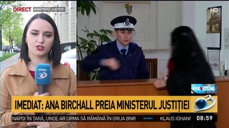 Ana Birchall preia Ministerul Justiției de la Tudorel Toader