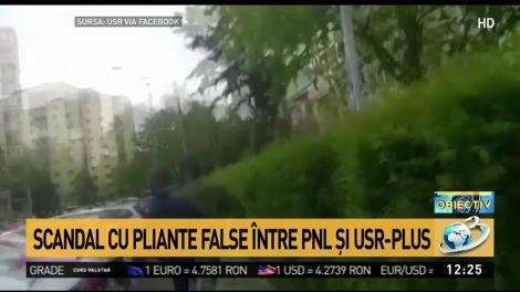 Scandal cu pliante false între PNL și USR-PLUS