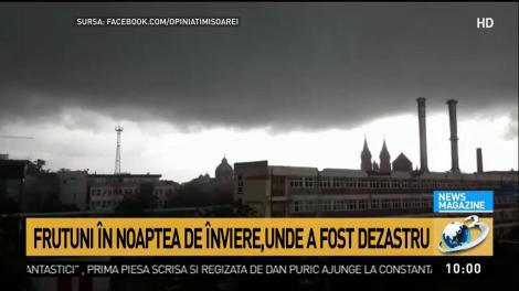 Furtuni &icirc;n noaptea de &Icirc;nviere, unde a fost dezastru. Cod galben de ploi și vijelii