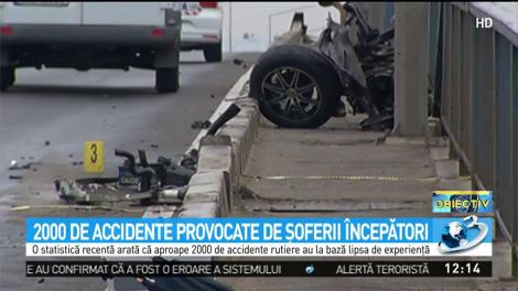 2000 de accidente provocate de şoferii &icirc;ncepători