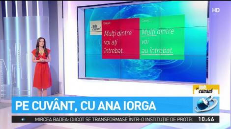 Pe cuv&acirc;nt, cu Ana Iorga. Cum facem acordul c&acirc;nd subiectul este o construcţie partitivă?