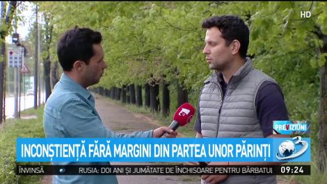 Imagini şocante, bebeluş filmat la volan