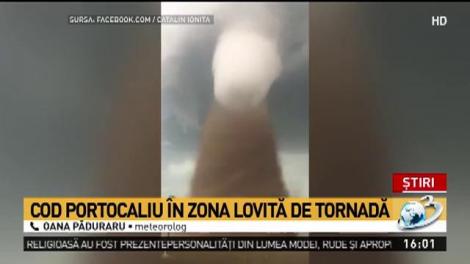 Cod portocaliu &icirc;n zona afectată de tornadă