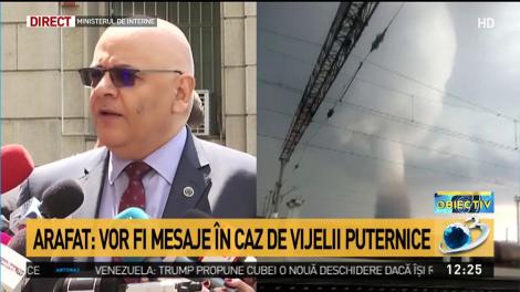 Raed Arafat, după şedinţa ANM: RO-ALERT va anunţa şi fenomene meteo