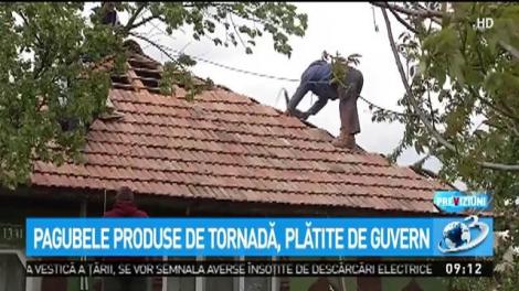 Pagubele produse de tornadă, plătite de Guvern