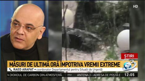 Raed Arafat: Populația să se pregătească pentru fenomenele extreme