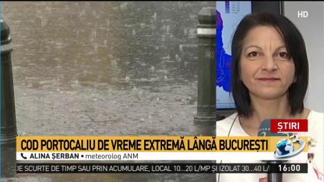 Cod portocaliu de furtună &icirc;n mai multe județe ale țării