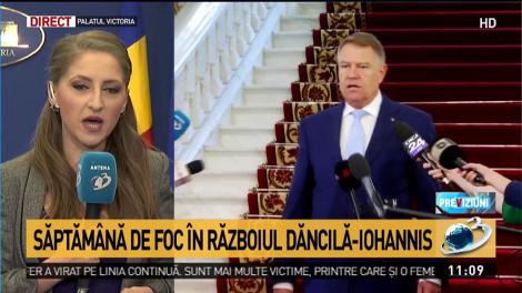 Săptămână de foc în războiul Viorica Dăncilă-Klaus Iohannis