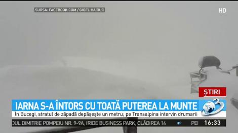 Iarna s-a &icirc;ntors cu toată puterea la munte