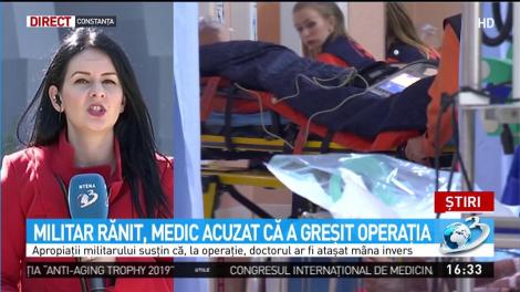 Militar rănit, medic acuzat că a greşit op