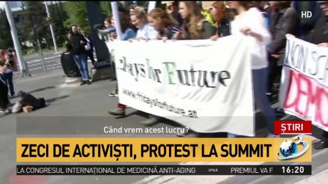 Trei proteste la Sibiu &icirc;n ziua Summitului